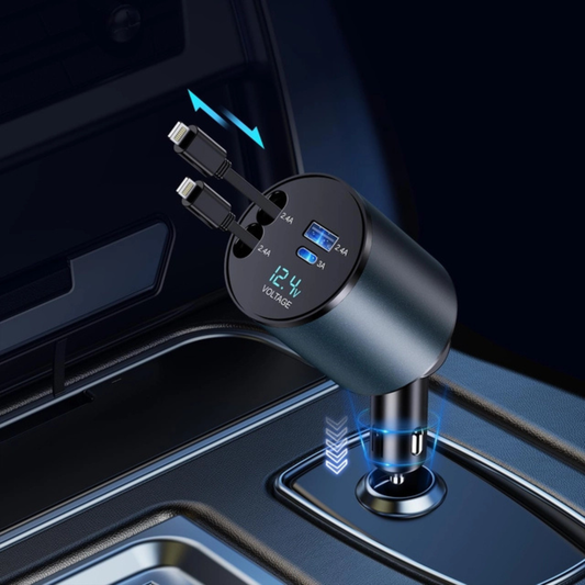 Retractable Car Charger 4 in 1 Car