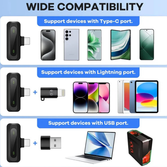 REALPLUS Wireless Lavalier Microphone