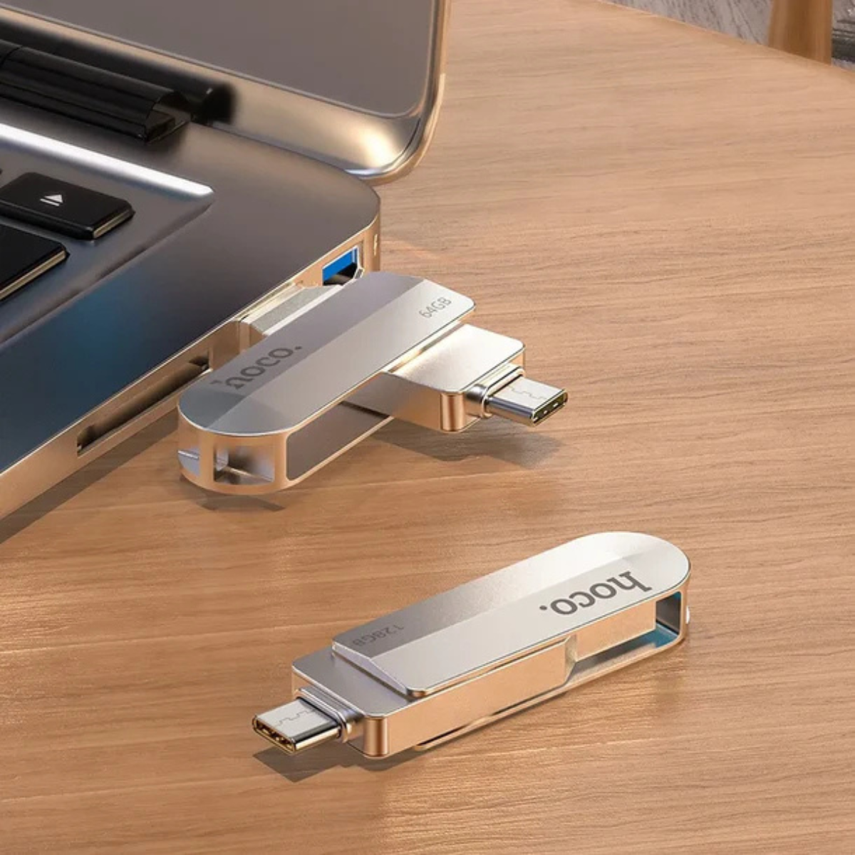 HOCO Pendrive USB-A + Type-C UD10 64GB USB 3.0