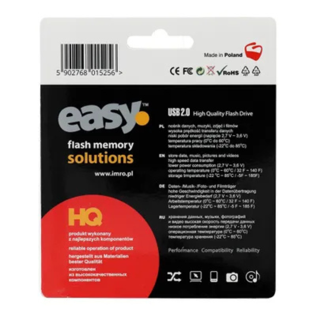 IMRO Pendrive EASY (ECO) 8GB USB 2.0