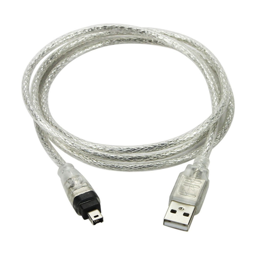 Xiwai USB Male to Firewire IEEE 1394 4-pin Male iLink Adapter Cable for SONY DCR-TRV75E DV