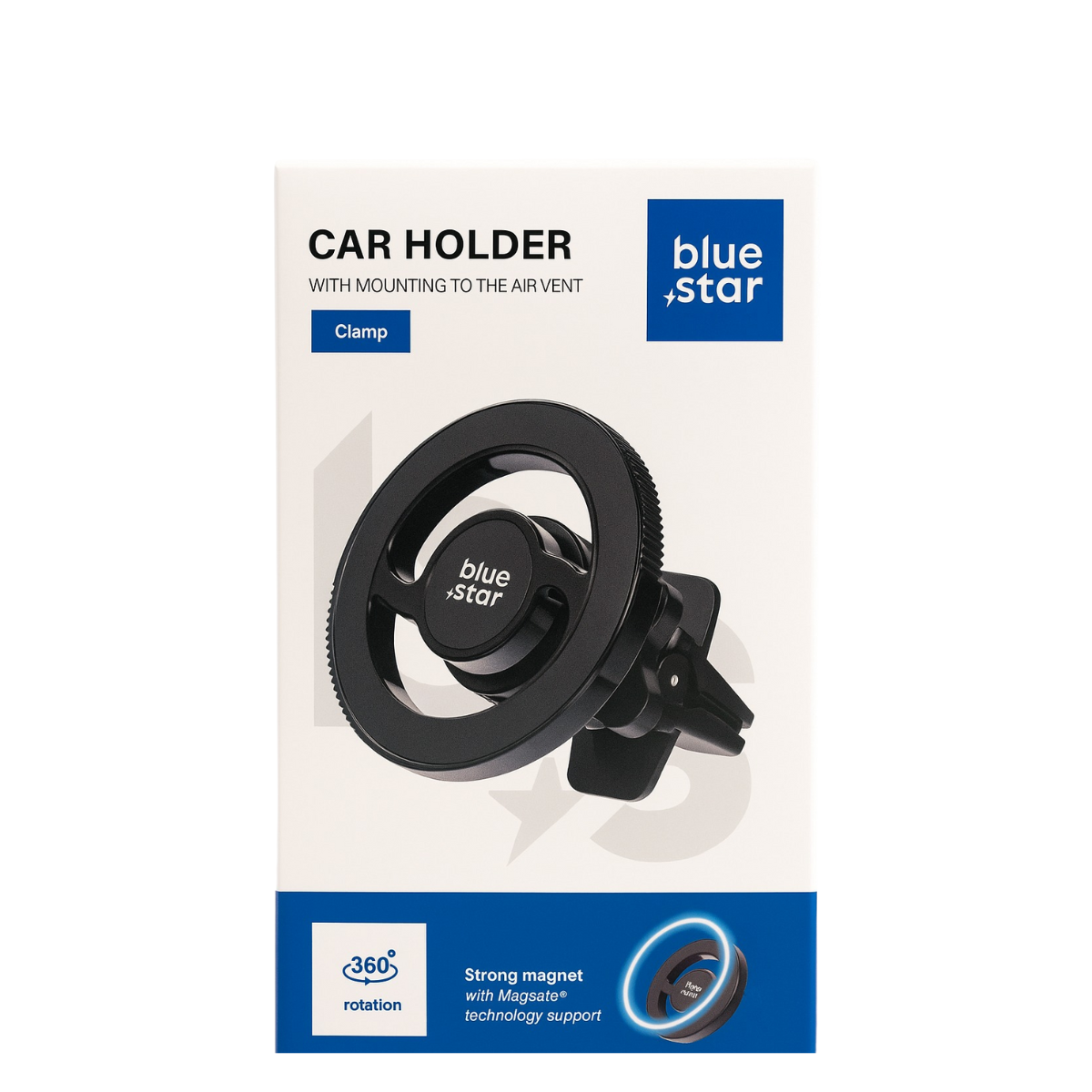 BLUE STAR MAG TWIST Magnetic Car Mount – compatible with MagSafe