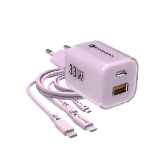 Forcell (33W) Wall Charger – F-Energy GaN III with USB-C Cable