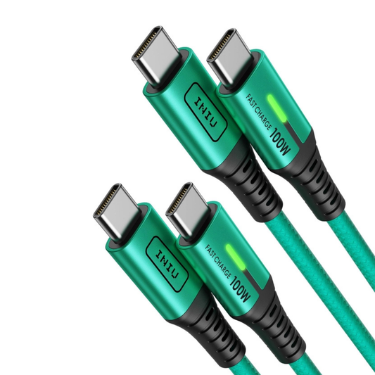 INIU USB-C Cable 100W 2m + 2m + 0.5m fast Charging 3-Pack