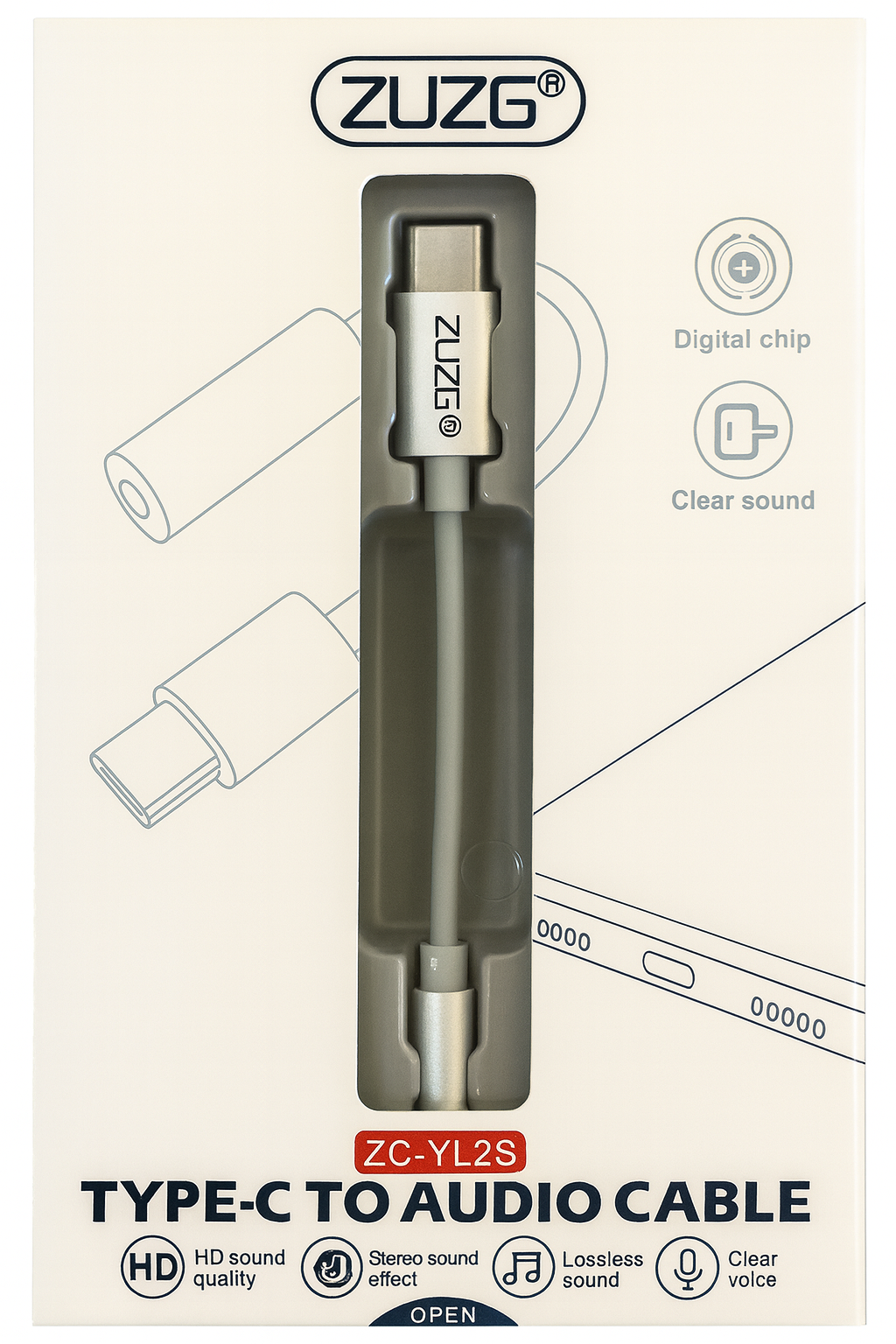 Headphone jack to Type C Cable ZUZG