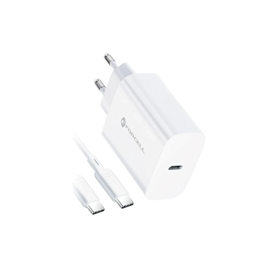 Forcell (13W) Wall Charger with USB Type-C Cable, 2.4A