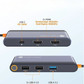 USB-C Docking Station 4K 60Hz Dual HDMI Hub Adapter – 100W PD Fast Charging