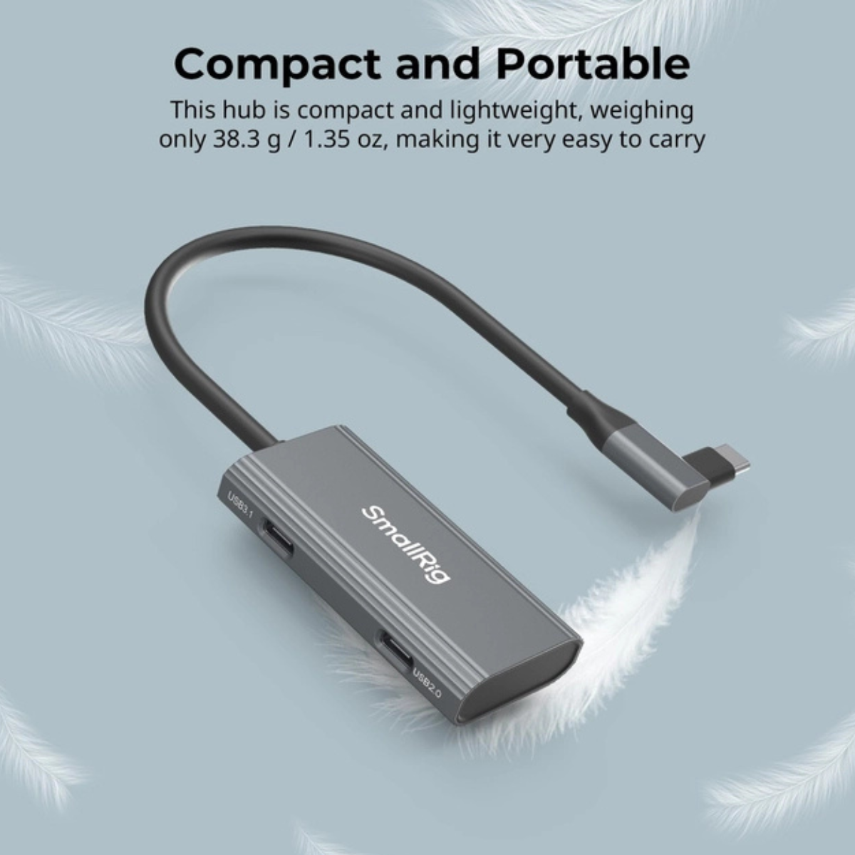 USB-C Hub with Cold Shoe Mount – 4-in-1 Multiport Adapter