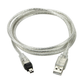 Xiwai USB Male to Firewire IEEE 1394 4-pin Male iLink Adapter Cable for SONY DCR-TRV75E DV