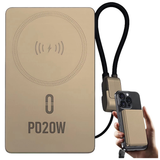 10000mAh20W MagSafe Power Bank – Wireless Magnetic Charging, USB-C QC3.0