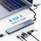 8-in-2 Multiport USB Adapter with SD & TF Card Reader