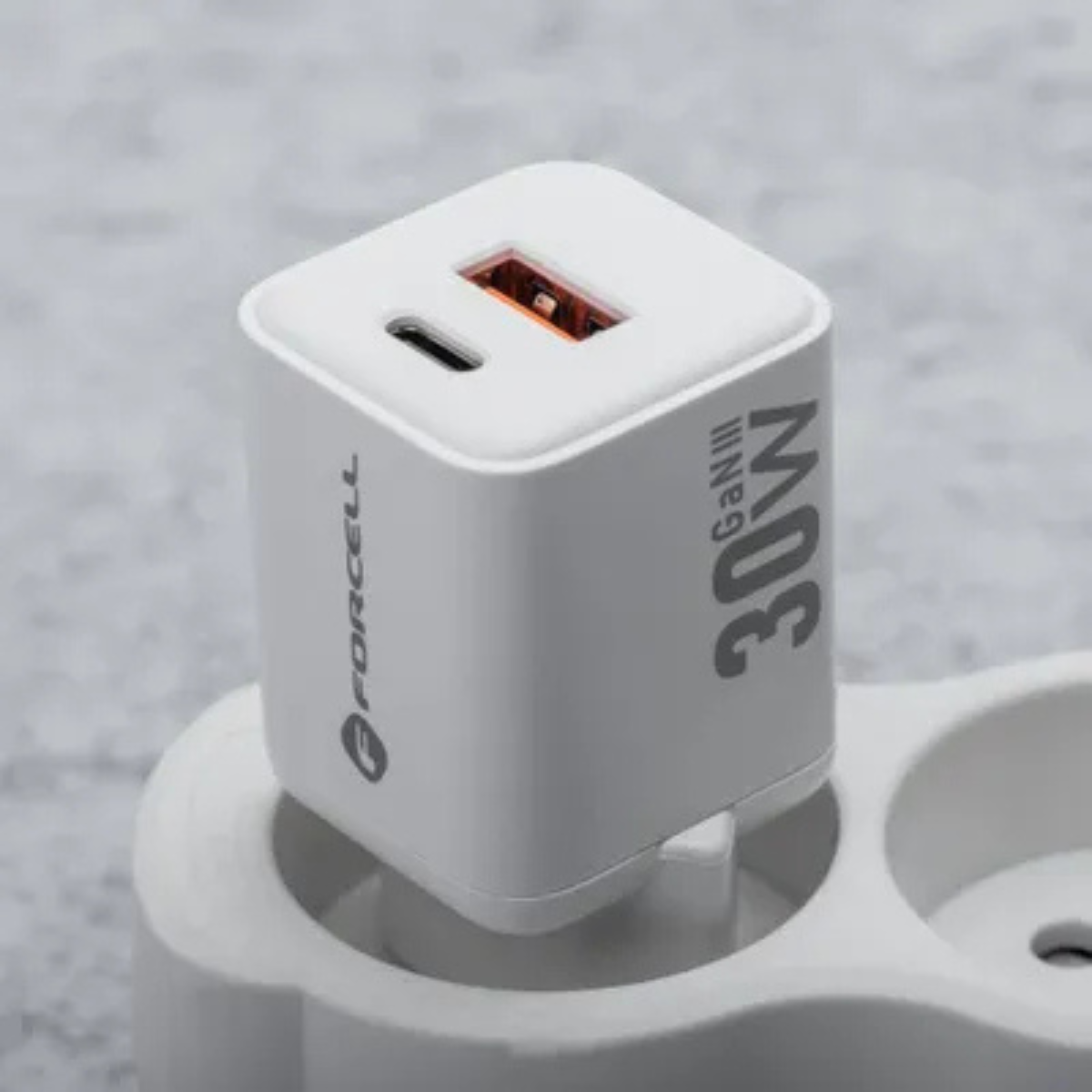 30W Mini GaN III Wall Charger for Phone, USB-C + USB-A, QC4.0 PD (VT-35)