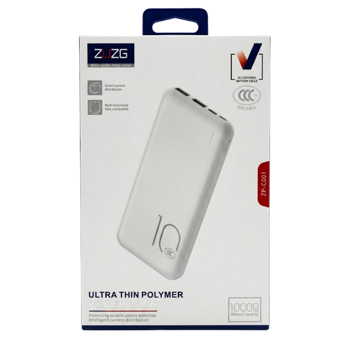 10000mAh Power Bank – 22.5W Fast Charging Portable Charger with USB & Type-C