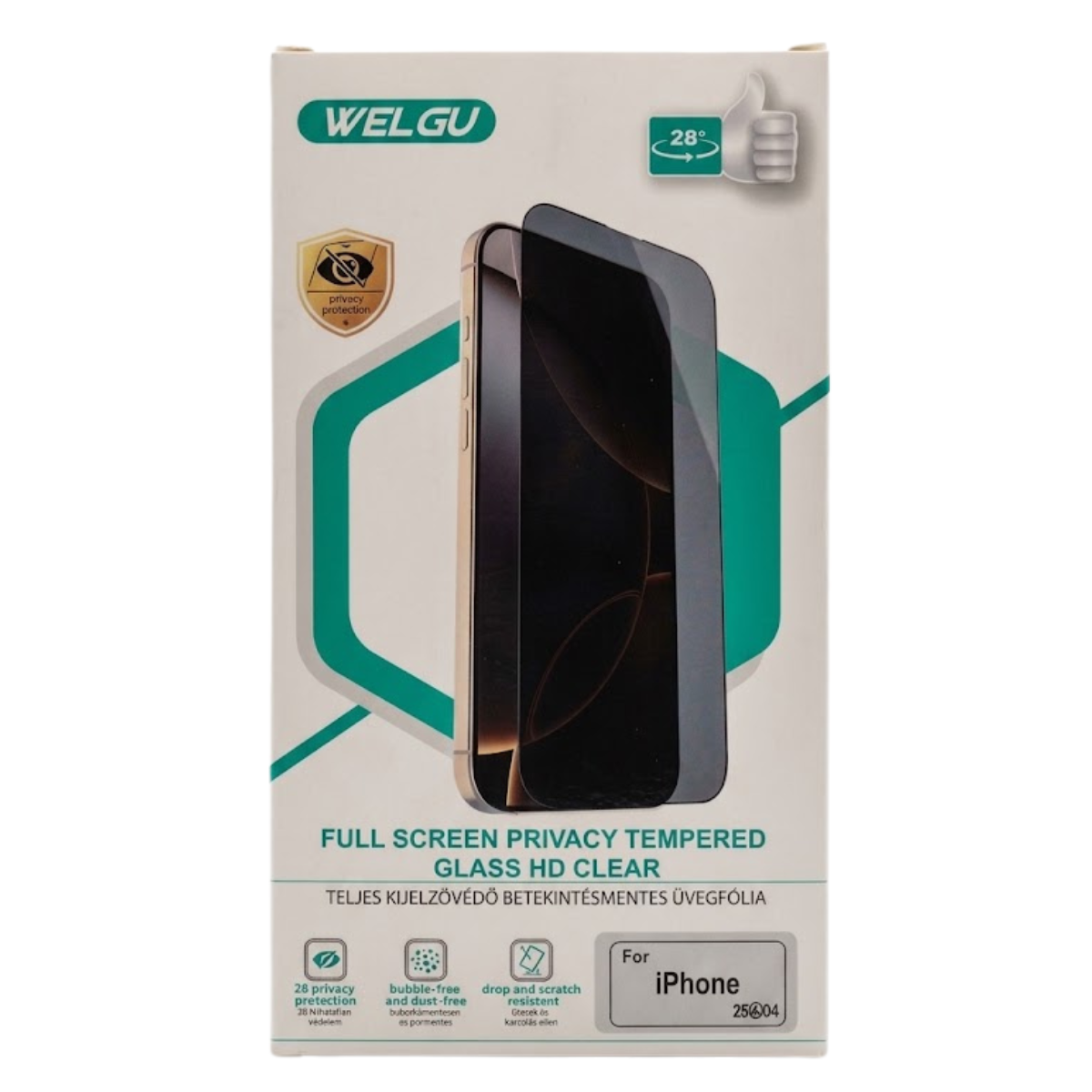 Full Screen Privacy Tempered Glass for iPhone