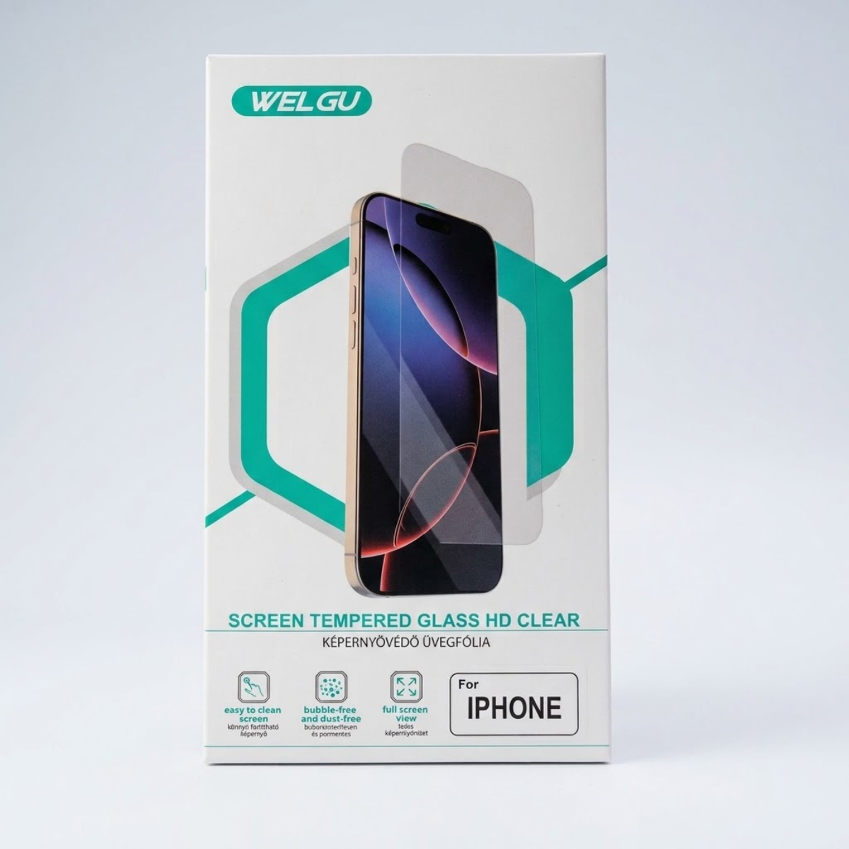 Clear Tempered Glass Screen Protector for iPhone