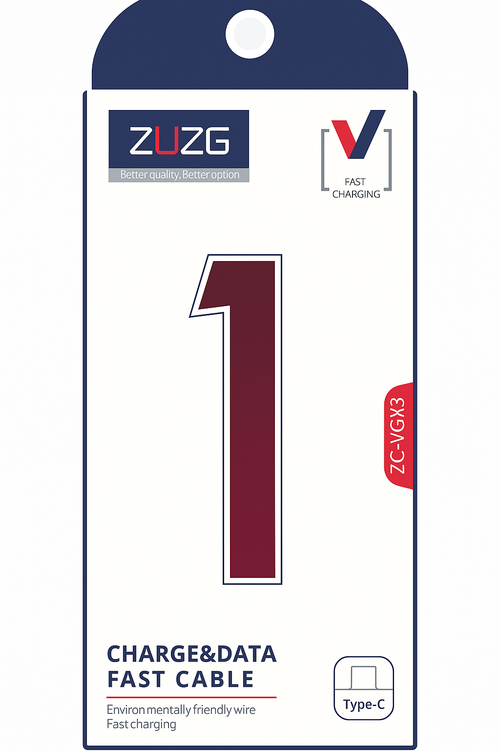 ZUZG Cable Fast Charging and Data Transfer