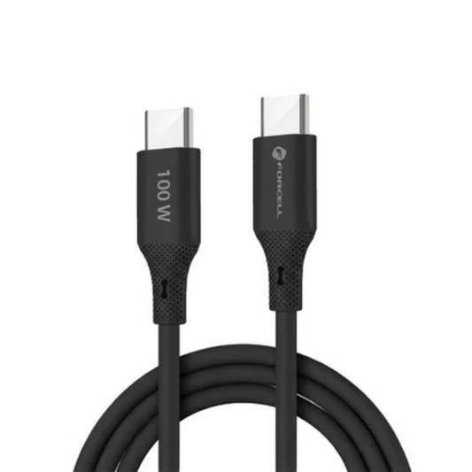 FORCELL 100W USB-C to USB-C Cable – QC4.0 / PD / 5A / Silicone / 1m (C347)