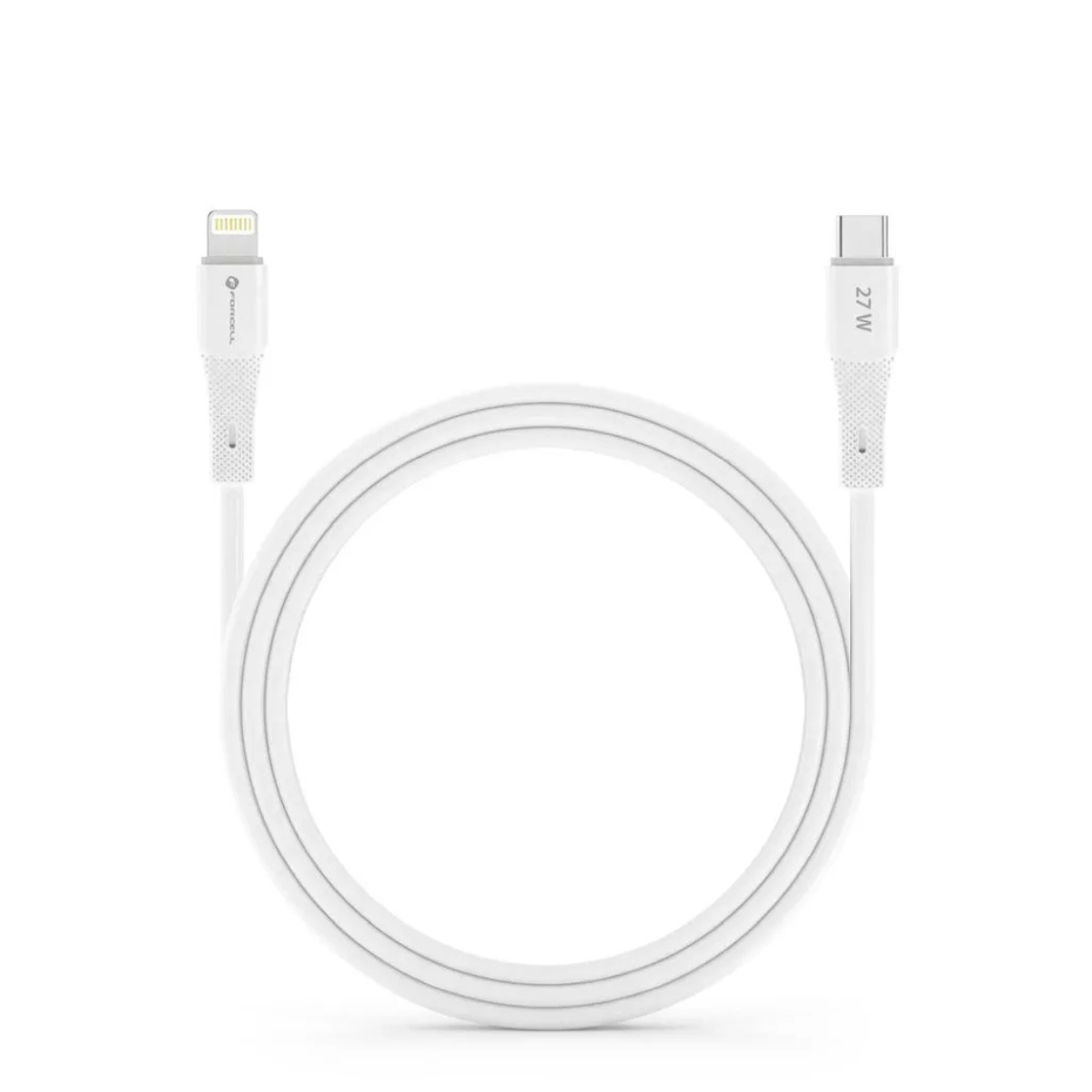 FORCELL 27W USB-C to Lightning Cable – PD / 3A / Silicone / 1m (C346)