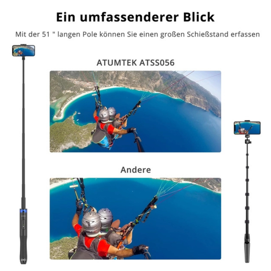 Selfie Tripod with Durable Aluminium Non-Slip Feet for Smartphones