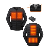 HEWINZE Men's Fleece Heated Vest USB Heating Jacket for Outdoor Activities