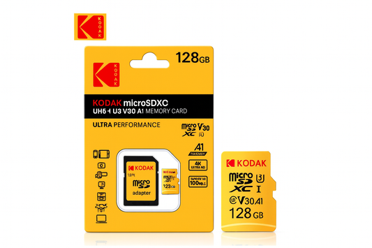 Kodak High-Speed U3 Micro TF SD Memory Card (128GB)